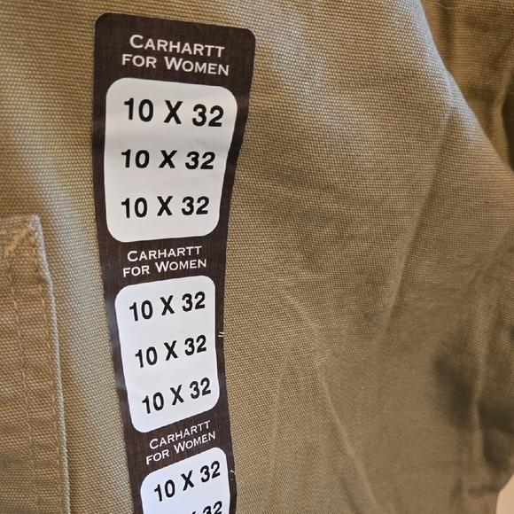 Carhartt Tan Flare Wide Leg Jeans for Versatile Elegance - Picture 3 of 5